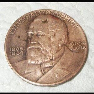 Vintage International Harvester Cyrus Hall McCormick Inventor Reaper Coin Token